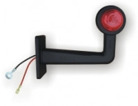 Ліхтар габаритний, біло-червоний, гумовий корпус (лампочка) GMAK, фото 1