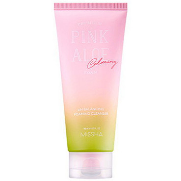 Слабокислотна пінка для вмивання Missha Premium Pink Aloe Ph Balancing Foaming Cleanser 140 г (516891)