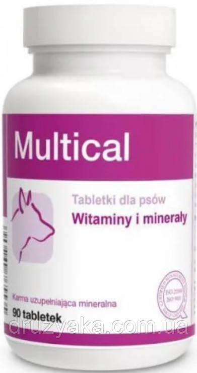 Multical (Мультикаль) . Комплекс вітамінів для собак, 90 табл.