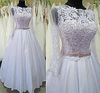 Свадебное атласное платье "Мария-19-3"