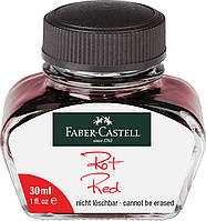 Чернила для перьевых ручек Faber-Castell Fountain Pen Ink Red 30 ml, цвет красный, 148704