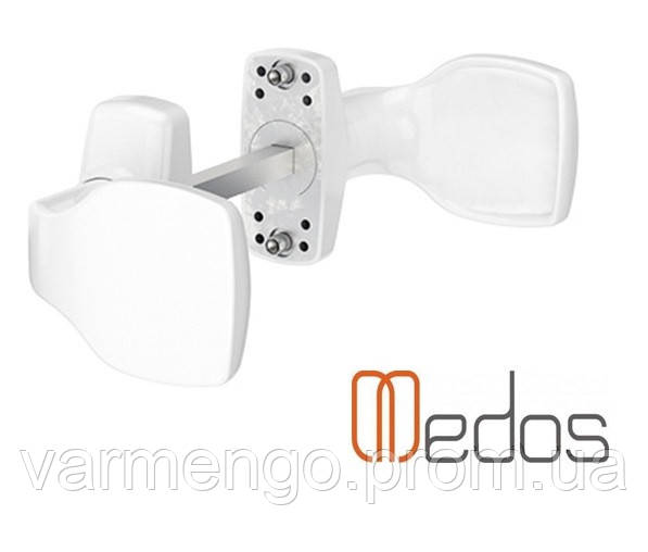 Ручка дверна захватом, біла (Ral 9016)., фото 1