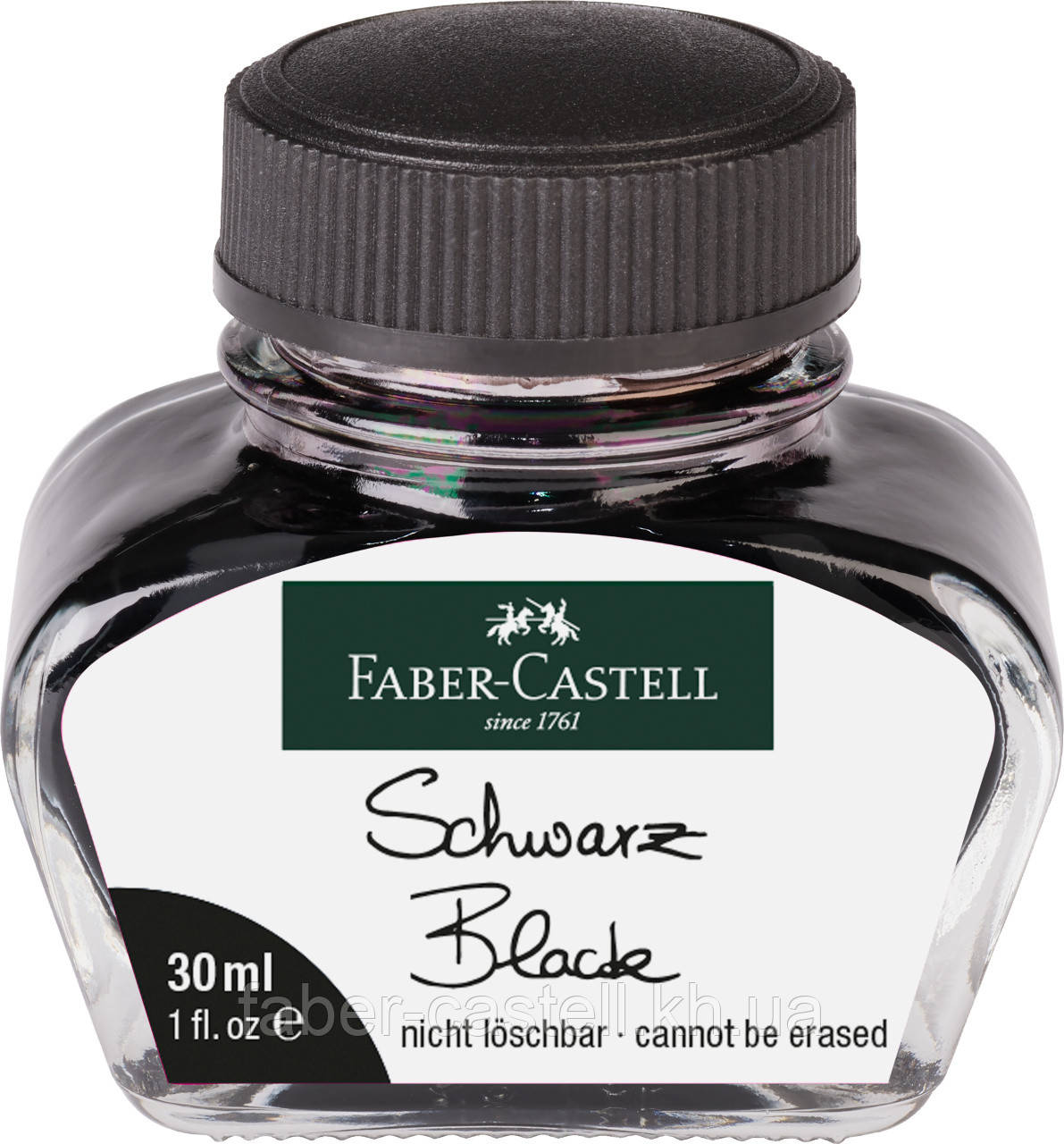 Чорнило для перових ручок Faber-Castell Fountain Pen Ink Bottle Black, 30 мл, колір чорний, 149854