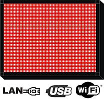 Біжуча стрічка 48х64см. (табло, екран) червона світлодіодна