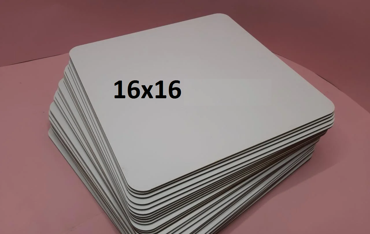 Підложка біла160 Х 160мм h-3 мм.ДВП