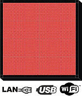 Біжуча стрічка 64х64см. (табло, екран) червона світлодіодна