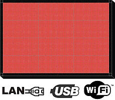Бігуща строка  64х96см. (табло, екран) червона світлодіодна