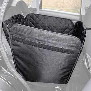 Автогамак для собак Elegant Black Mini на 1/2 заднього сидіння автомобіля 60х145см