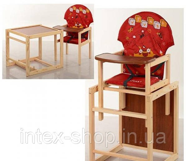 Дитячий дерев'яний стільчик для годування M V-010-21-1