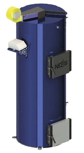 ТВЕРДОДОПЛИВИЙ КОТЕЛ СВЕРХДВЧОГО ГОРЕННЯ NEUS TURBO 35 кВт (NEUS -ТУРБО), фото 1