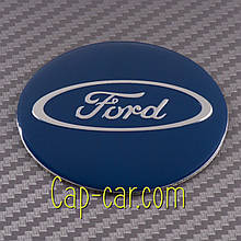 Наклейки 56 мм для дисків з емблемою Ford. (Форд) Ціна вказана за комплект із 4 штук