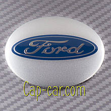 Наклейки 56 мм для дисків з емблемою Ford. (Форд) Ціна вказана за комплект із 4 штук