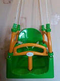 Пластикові підвісні гойдалки для дітей ТМ Doloni, гойдалка дитяча 3в1, фото 5