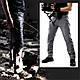 Штани чоловічі тактичні Urban Tactical міський стиль колір сірий склад спандекс і бавовна, фото 6