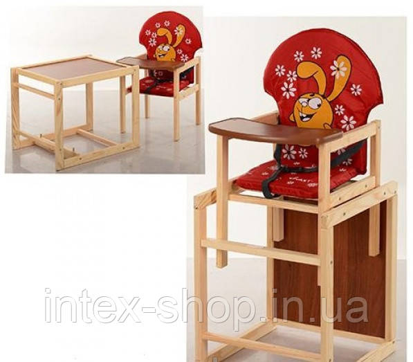 Дитячий дерев'яний стільчик для годування M V-010-21-3
