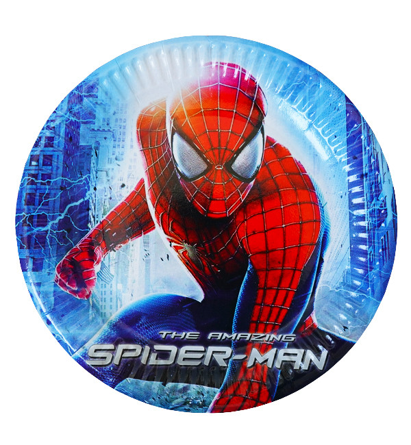 Паперові тарілки "Спайдермен", 10 шт., Ø - 18 см