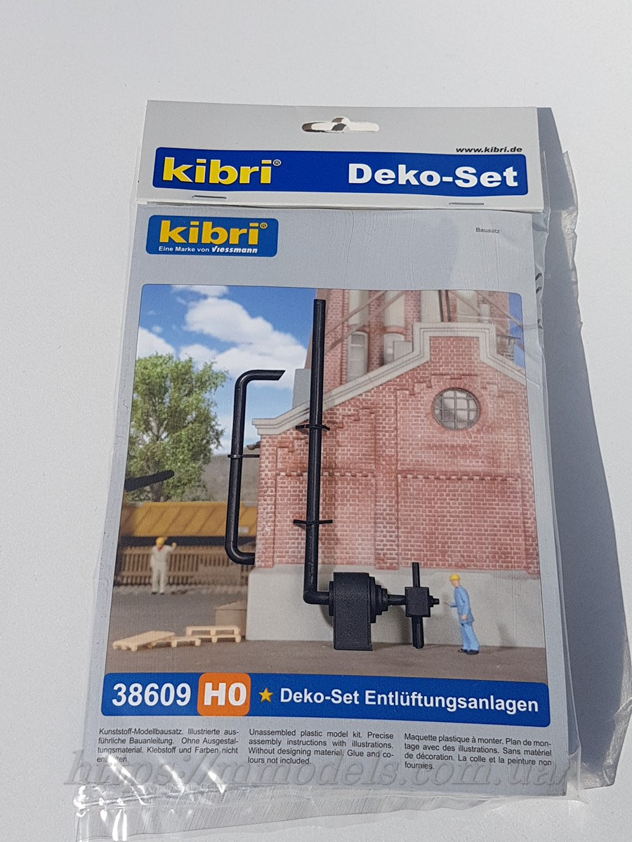 Kibri 38609 Аксесуари для моделювання залізничних будівель і макетів будівель, масштабу 1/87, H0