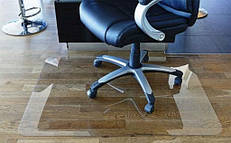 Захисний прозорий килимок, м'яке скло на підлогу під крісло і інші меблі для захисту паркету, лінолеуму