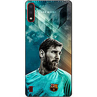 Силіконовий бампер чохол для Samsung A01 Galaxy A015f з малюнком Leo Messi