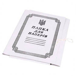 Папка на зав'язках А4, картон