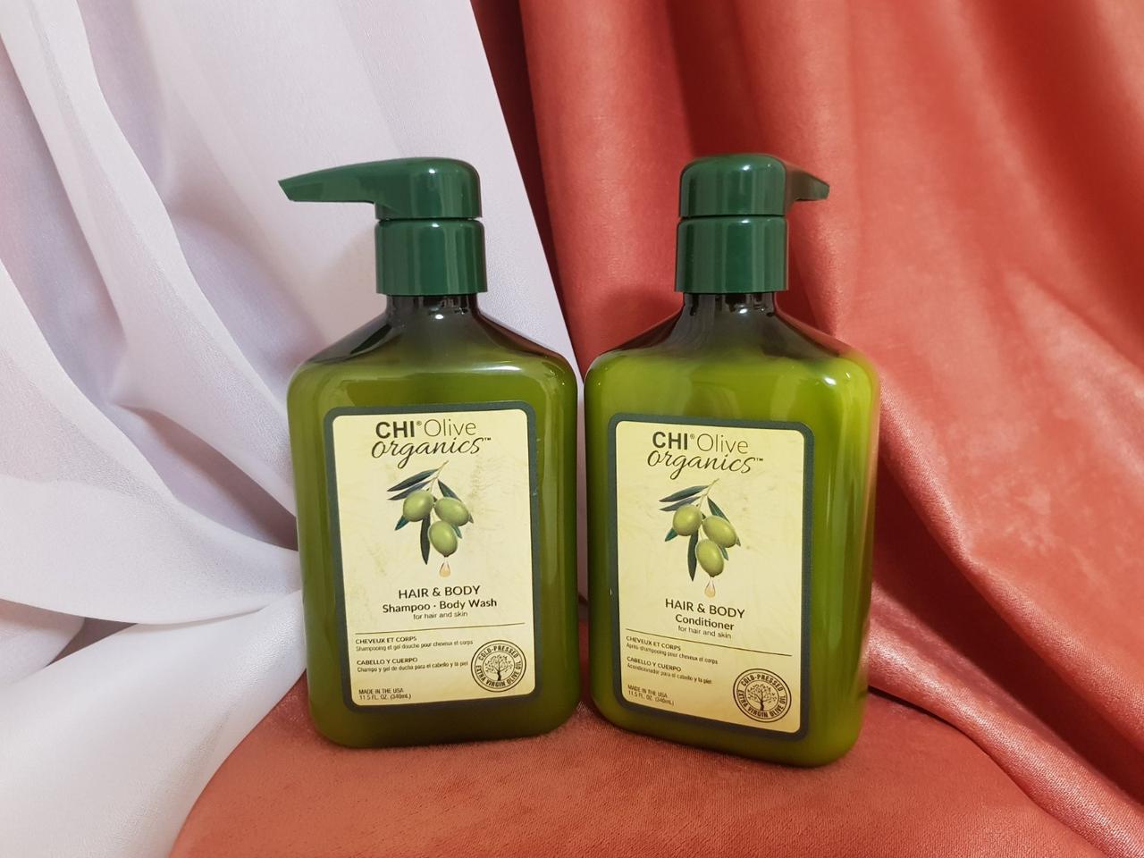 CHI Olive Organics (шампунь 340 мл + кондиціонер 340 мл ), фото 1