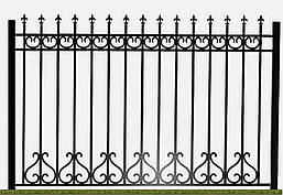 Секція металевого паркана, код: Б-0127