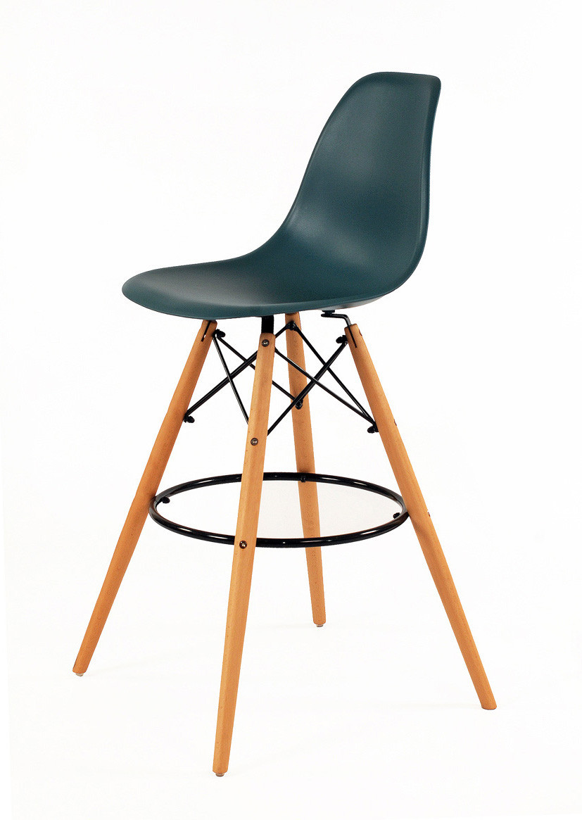 Полубарный стілець Nik Eames, кольору морської хвилі