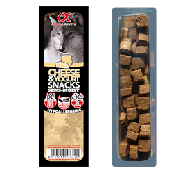 Alpha Spirit SNACKS напіввологі ласощі для собак СИР І ЙОГУРТ, 35 г