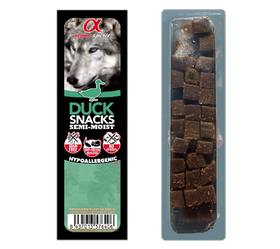 Alpha Spirit SNACKS напіввологі ласощі для собак УТКА, 35 г