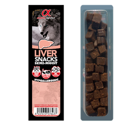 Alpha Spirit SNACKS напіввологі ласощі для собак ПЕЧЕНЬ, 35 г