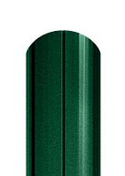 Штакет полукруглый матовый двухсторонний 6005 МАТ (темно-зеленый)