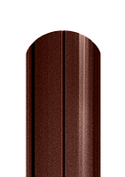 Штакет напівкруглий матовий двосторонній 8017 МАТ (коричневий)