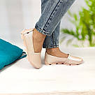 Шкіряні мокасини колір перламутрова пудра 36 р-р, фото 6