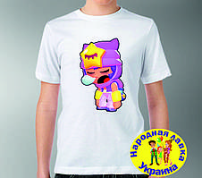 Футболка герой Сенді (Брол Стар) У наявності з будь-яким героєм гри.