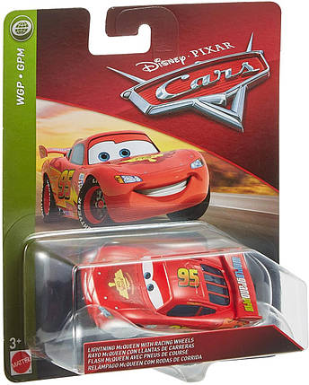 Тачки 2: Блискавка Маквин (Lightning McQueen with Racing Wheels) Disney Pixar Cars від Mattel, фото 2
