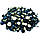 Камені сваровські скло різного розміру СИНЬО-ЧОРНІ 1440 шт, фото 2