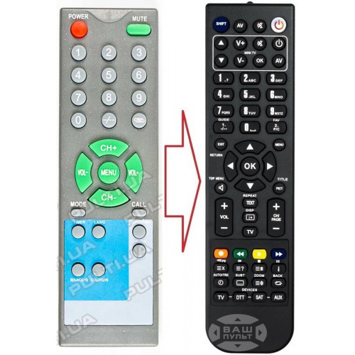 Пульт для телевізора SUPER KR-02 (аналог), фото 1