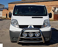 Кенгурник із фарами (захист переднього бампера) Opel Vivaro 2001-2013