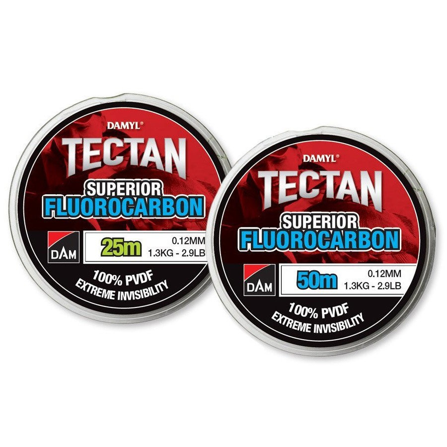 Волосінь DAM Tectan Superior Fluorocarbon NEW 25m прозора (0,60 мм 18,9 кг)