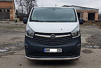 Защита переднего бампера (ус одинарный) Opel Vivaro 2014+