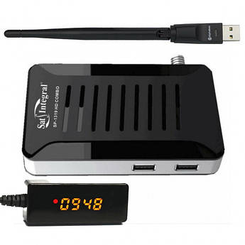 Т2/супутниковий тюнер Sat-Integral SP-1319 HD Combo з виносним дисплеєм + Wi-Fi