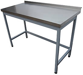 Столи кухонні виробничі із нержавіючої сталі, без полиці