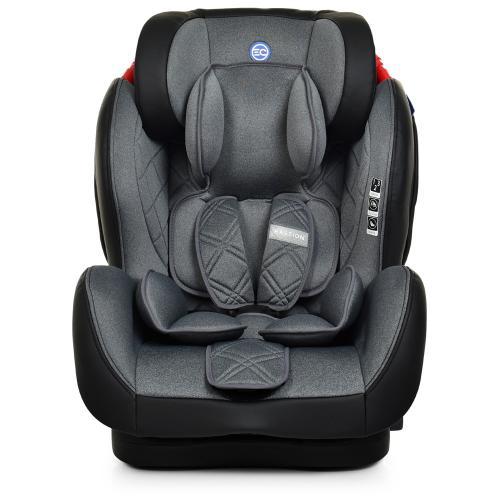 Автокрісло для дитини ME 1057 BASTION Dark Gray,група 1-2-3, isofix, темно-сірий (льон+шкіра)