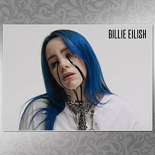 Плакат Billie Eilish 012, Крейдований папір, 200, плакат