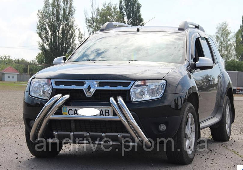 Кенгурник (захист переднього бампера) Renault Duster 2010-2018