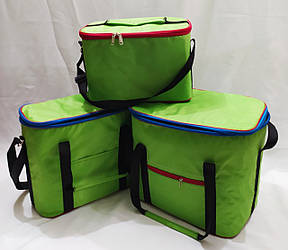 Комплект сумок холодильників (термосумка) 3 в 1 зелений Fishmaster 12, 18 і 30 літрів