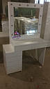 Стіл для візажиста з гримувальних дзеркалом і ящиками, відкриваються натисканням, фото 4