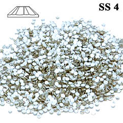 Камені Стрази для Нігтів 50 штук Crystal SS 4 Сріблясто Прозорі Diamond, Матеріали для Дизайну Ногтей