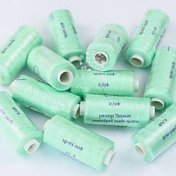 Нитки швейні, 400 ярдів, колір м'ятний (маленька катушка), №405