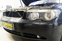 BMW 7 (E65) - замена линз на светодиодные Bi-LED линзы 